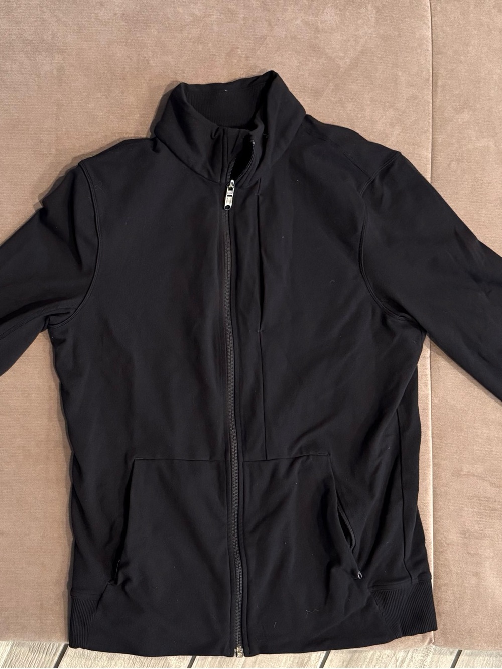 Black Full-Zip Lightweight Jacket